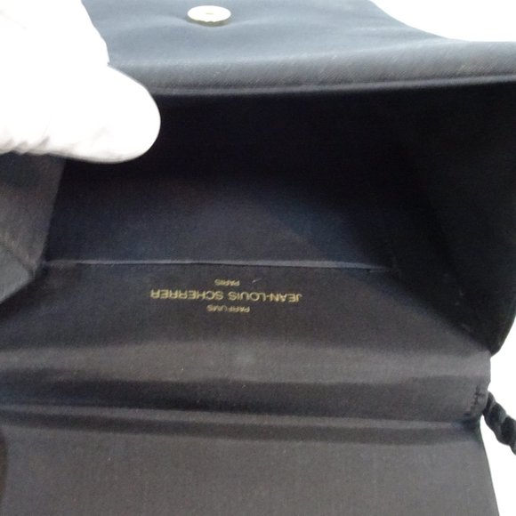 JEAN LOUIS SCHERRER Velvet Satin Stripe Art Deco Evening Bag +Box Vintage - Picture 15 of 15